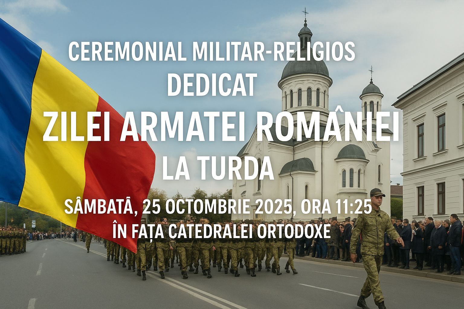 Ceremonial militar-religios dedicat Zilei Armatei României, Turda 2025